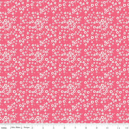 Adel In Summer Daisy Berry Fabric - By the yard