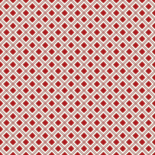 Yuletide Forest Plaid Red Fabric - By the yard