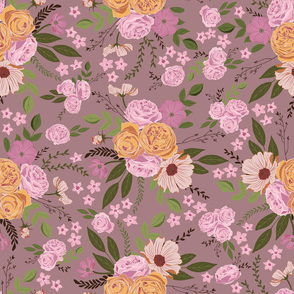 Petal Song Main Amethyst Fabric - By the yard