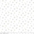 Christmas Wishes Snowflakes White-on-White Fabric