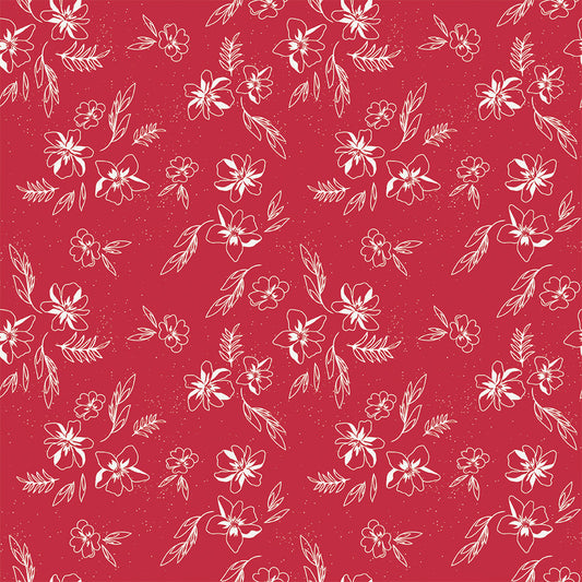PREORDER Berry Market Sketches Red Fabric - By the yard