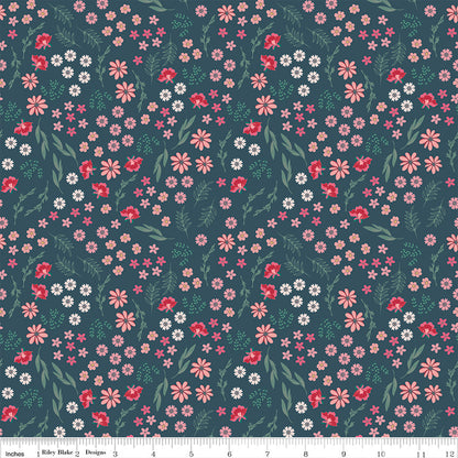 PREORDER Berry Market Bouquets Stargazer Fabric - By the yard