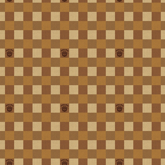 Friends of Smokey Bear Buffalo Check Sienna Fabric - By the yard