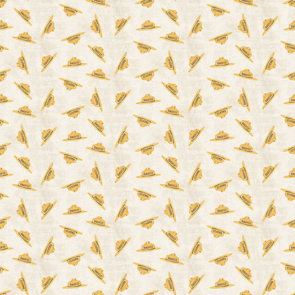 Friends of Smokey Bear Hat Toss Cream Fabric - By the yard