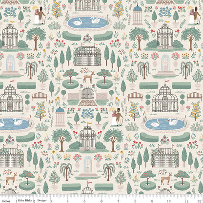 Emma Highbury Cream Fabric - By the yard