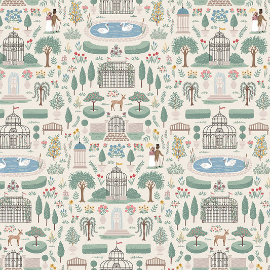 Emma Highbury Cream Fabric - By the yard