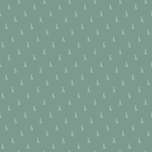 Emma Austen Family Crest Green Fabric - By the yard
