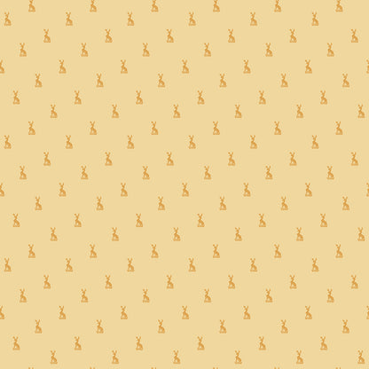 Emma Austen Family Crest Yellow Fabric - By the yard