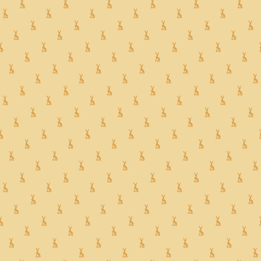Emma Austen Family Crest Yellow Fabric - By the yard