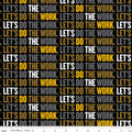Caterpillar® 100 Years Slogan Black Fabric