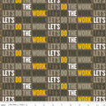 Caterpillar® 100 Years Slogan Khaki Fabric