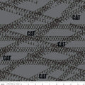 Caterpillar® 100 Years Tracks Gray Fabric