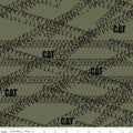 Caterpillar® 100 Years Tracks Green Fabric