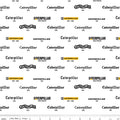 Caterpillar® 100 Years Vintage Logos White Fabric
