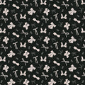Barbie™ Vintage Bows Black Fabric
