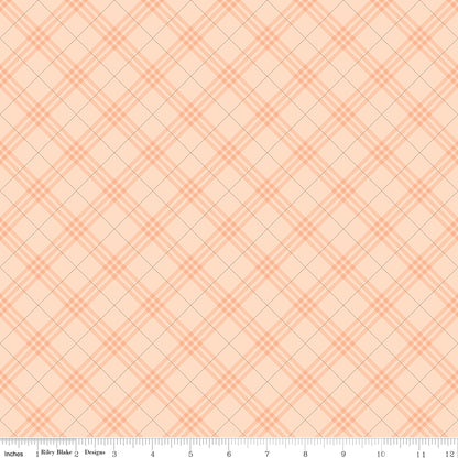 Coffee Time Plaid Shell Fabric - By the yard