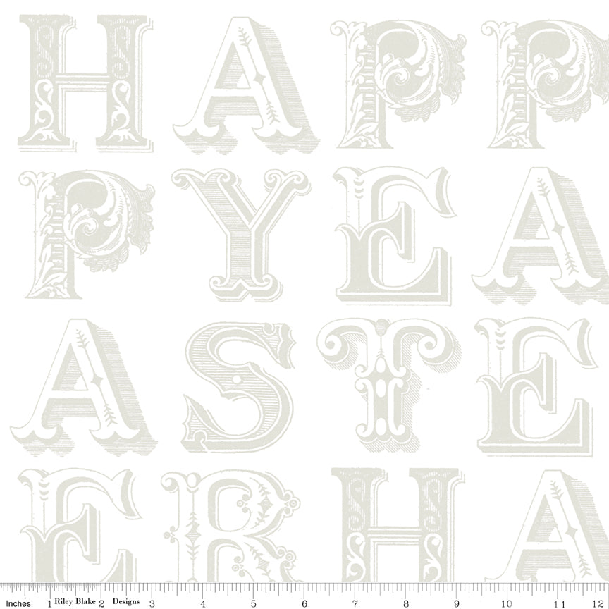 Egg Hunt Happy Easter Blender White Fabric