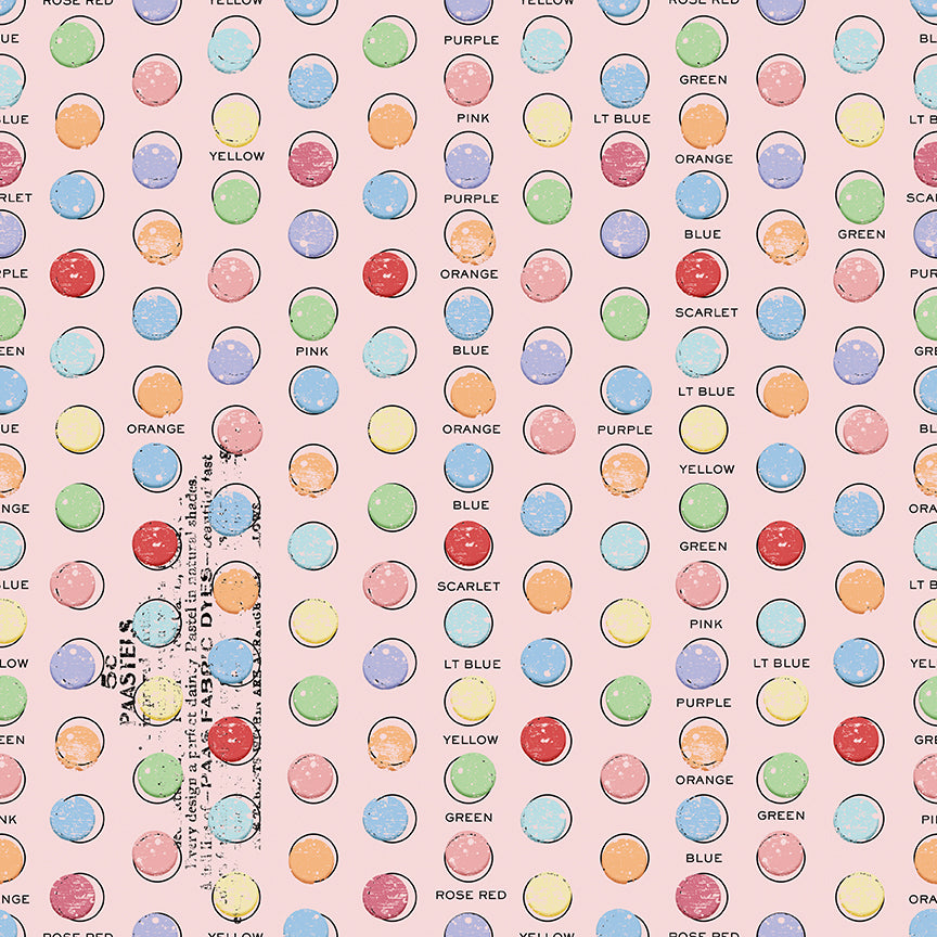 Egg Hunt Egg Dye Dots Pink Fabric