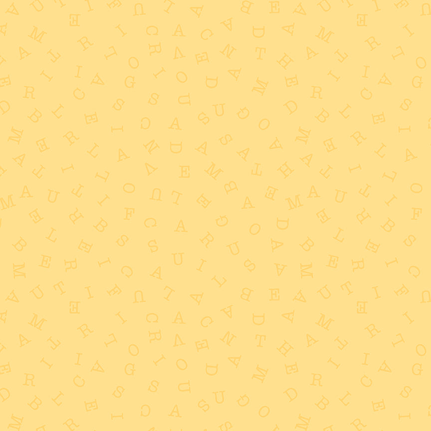 Sew America America Word Search Yellow Fabric