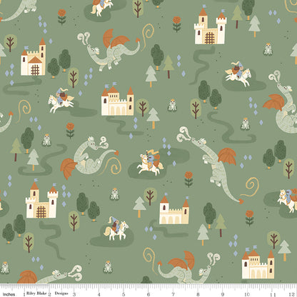 Faraway Kingdom Main Forest Fabric - By the yard