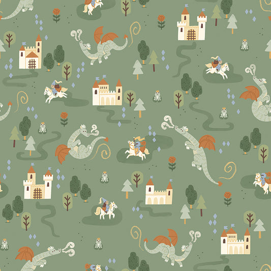 Faraway Kingdom Main Forest Fabric - By the yard