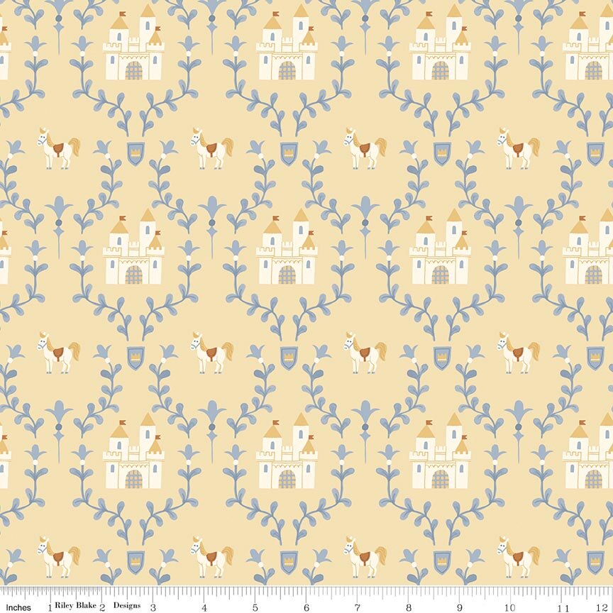 Faraway Kingdom Enchanted Castle Sunlight Fabric