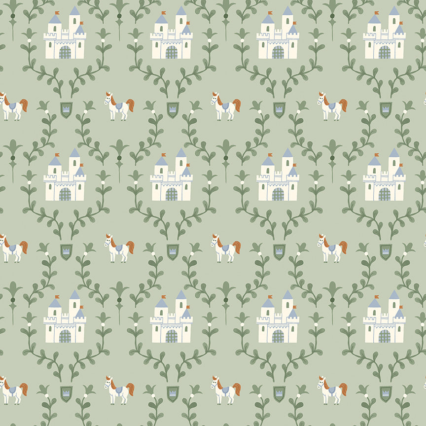 Faraway Kingdom Enchanted Castle Swamp Fabric
