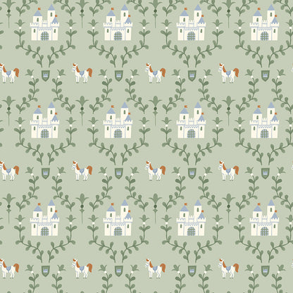 Faraway Kingdom Enchanted Castle Swamp Fabric - By the yard