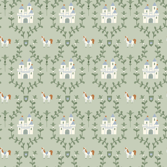 Faraway Kingdom Enchanted Castle Swamp Fabric - By the yard