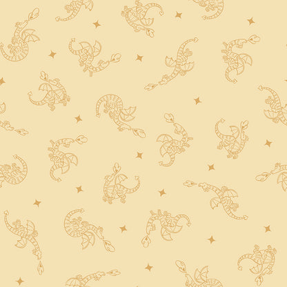 Faraway Kingdom Dragon Flight Sunlight Fabric - By the yard