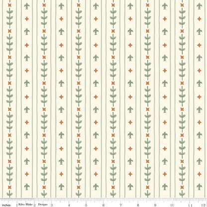 Faraway Kingdom Royal Stripe Sand Fabric - By the yard