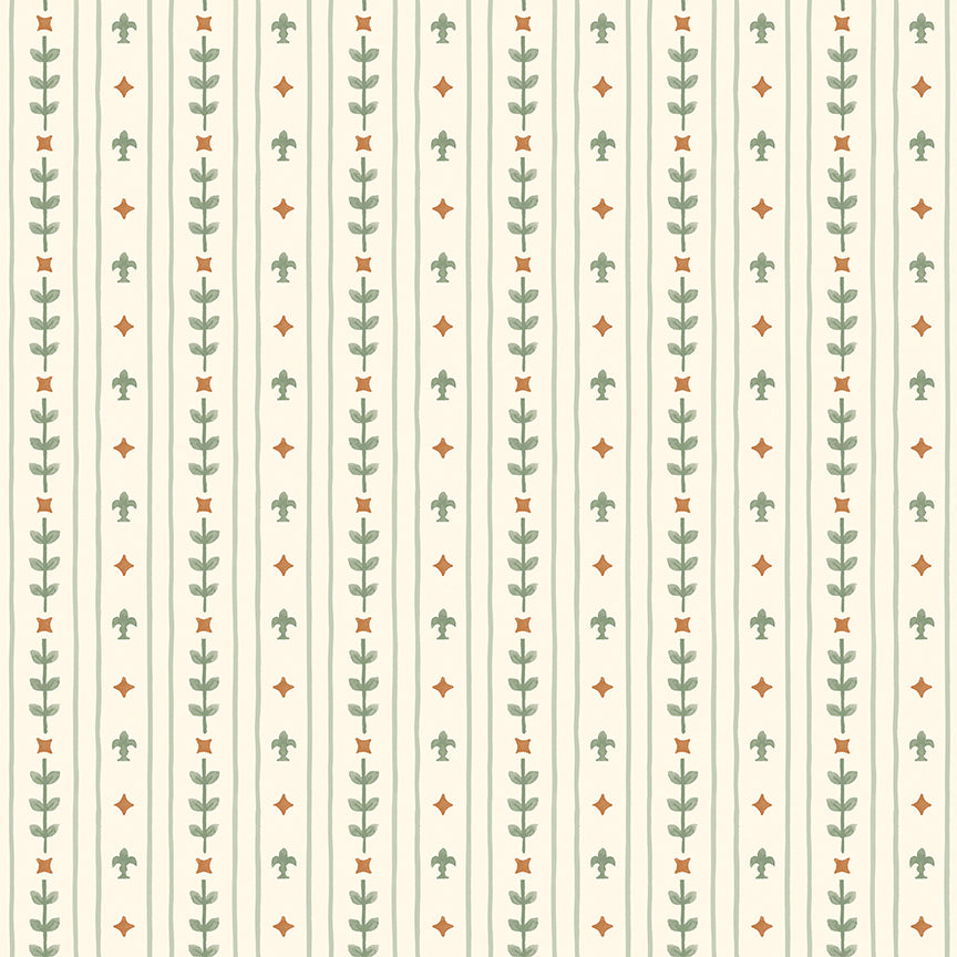 Faraway Kingdom Royal Stripe Sand Fabric