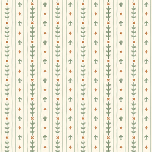 Faraway Kingdom Royal Stripe Sand Fabric - By the yard