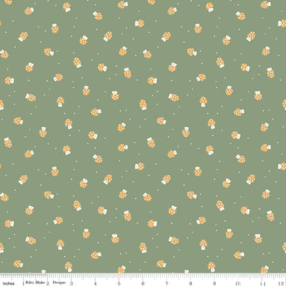 Faraway Kingdom Mushroom Cheer Forest Fabric - By the yard