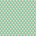 Southern Charm Peach Blossoms Mint Fabric