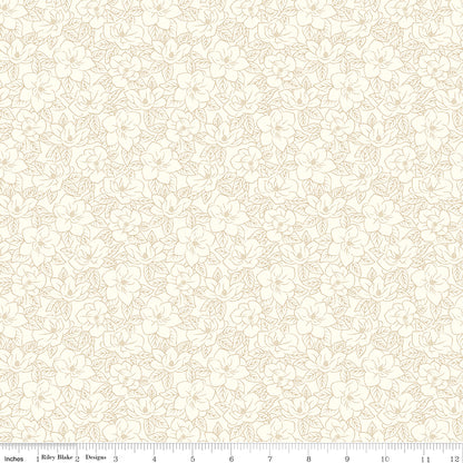 Southern Charm Magnolia Tonal Cloud Fabric - By the yard