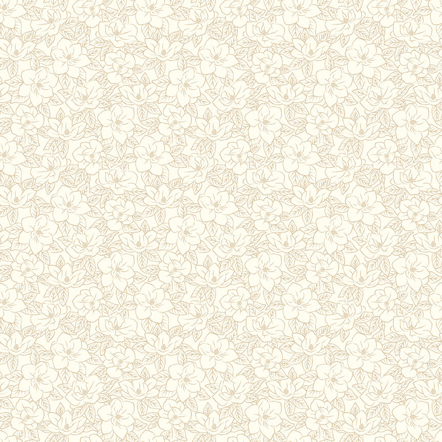 Southern Charm Magnolia Tonal Cloud Fabric