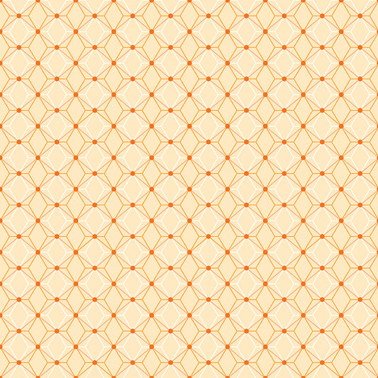 Flourish Geometric Lemon Fabric - By the yard