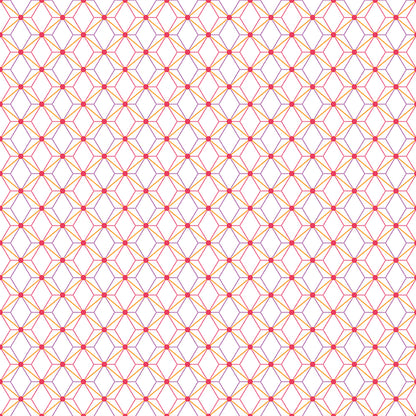 Flourish Geometric White Fabric - By the yard