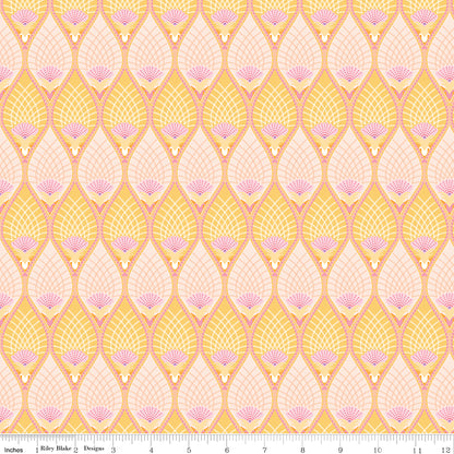 Flourish Pineapple Lemon Fabric - By the yard