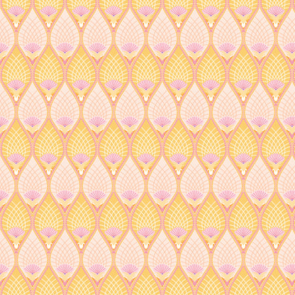 Flourish Pineapple Lemon Fabric - By the yard