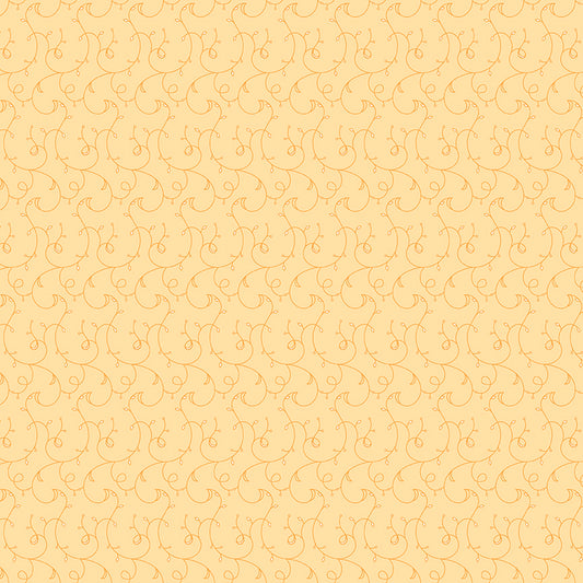 Flourish Vines Lemon Fabric - By the yard