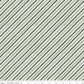 Holiday Spirit Stripes Green Fabric