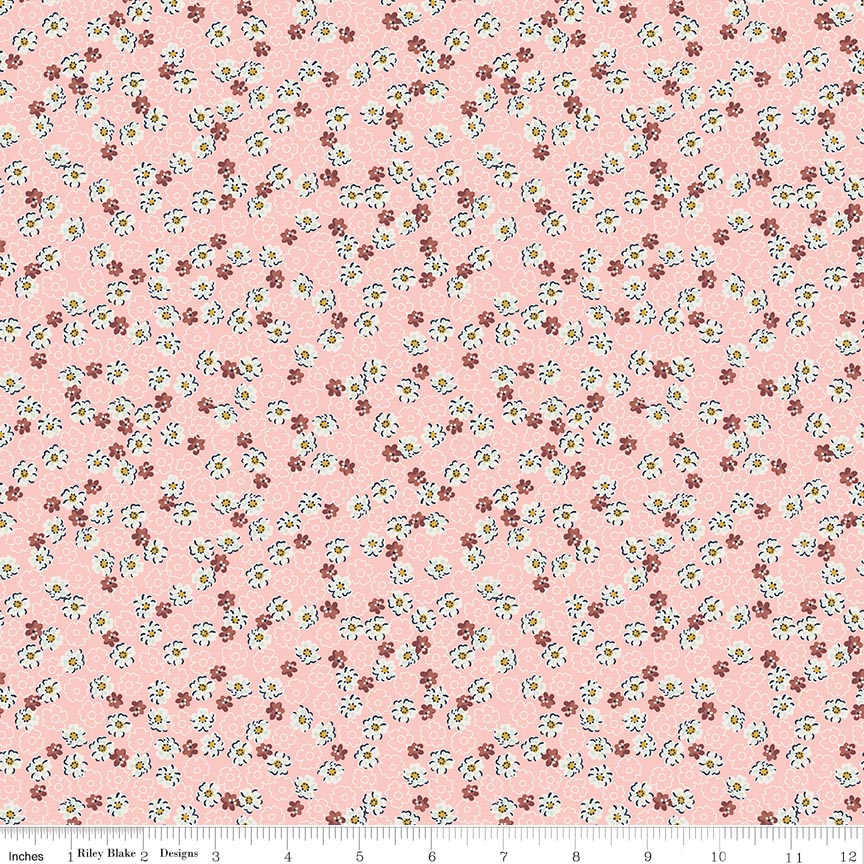 Rosewood Wren Pink Fabric by Riley Blake Designs