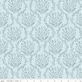 Sketchbook Vines Blue Fabric