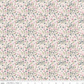 Sketchbook Blossoms Cream Fabric
