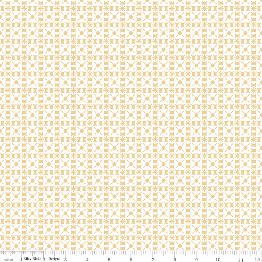 Sketchbook Geo Sunny Fabric