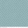 Sketchbook Dots Dusty Blue Fabric