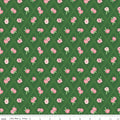 Correspondence Stitched Flowers Pickle Fabric