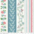 Correspondence Wide Stripe Cloud Fabric